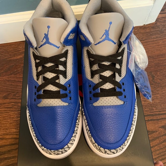 Jordan 3 Blue varsity cement - Picture 4 of 11